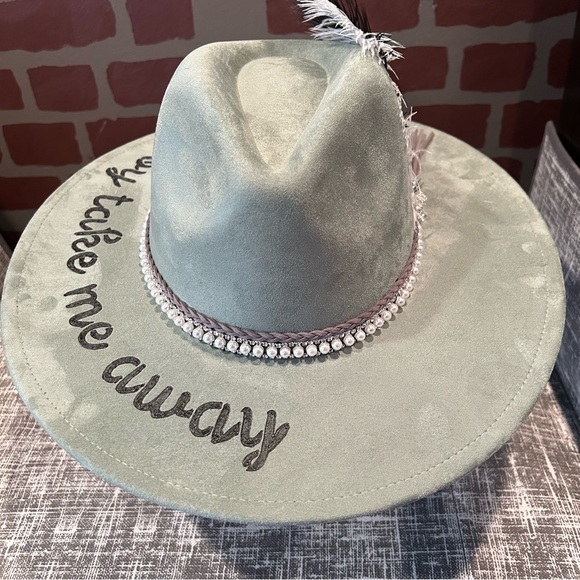 Stylish Gray Women\'s  Fedora Hat with Embellishments